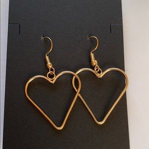Gold Heart earrings